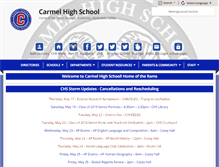 Tablet Screenshot of chs.carmelschools.org